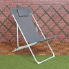 Folding Deck Chair With Metal Frame