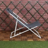 Folding Deck Chair With Metal Frame