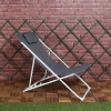 Folding Deck Chair With Metal Frame