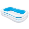 Rectangle Blue & White Inflatable Swimming Pool [454832]