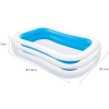 Rectangle Blue & White Inflatable Swimming Pool [454832]