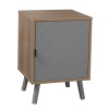 Hanover Wooden Bedside Cabinet With MDF Designer Door [LINEDK-002]