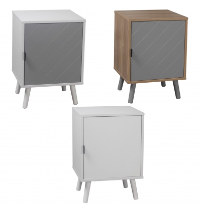 Hanover Wooden Bedside Cabinet With MDF Designer Door [LINEDK-002]