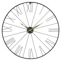 Black Metal Wall Clock With Roman Numerical [732553]