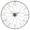 Black Metal Wall Clock With Roman Numerical [732553]