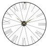 Black Metal Wall Clock With Roman Numerical [732553]