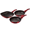 3 Pc Frying Pan Set With Lids