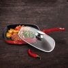 3 Pc Frying Pan Set With Lids