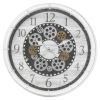 White Wall Clock with Movement [652493]