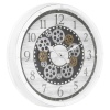 White Wall Clock with Movement [652493]