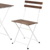 3pc Metal & Wood Bistro Lounge Set