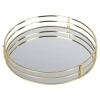 Mirrored Serving Tray With Gold Edging [367250]