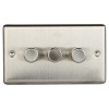 ST783-30 S/S 400W TRIPPLE DIMMER SWITCH,