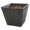 Dark Grey Plastic Plant Pot