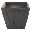 Dark Grey Plastic Plant Pot