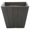 Dark Grey Plastic Plant Pot