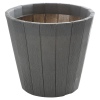 Dark Grey Plastic Plant Pot