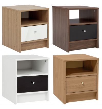 Malibu 1 Drawer Bedside Chest Cabinet