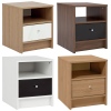 Malibu 1 Drawer Bedside Chest Cabinet