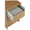 Malibu 3 Drawer Oak Bedside Cabinet [5571314]