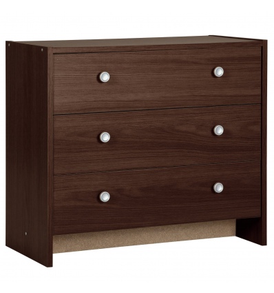 Seville Dark Brown 3 Drawer Chest [1513297]