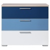 Billie Wide Blue 3 Drawer Chest [6197900]