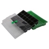 2 pcs Plastic Propagator Black & Green [973253]