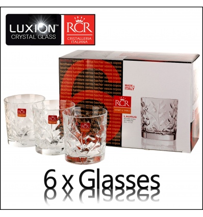 6 x 33cl RCR Whiskey Glasses - Laurus