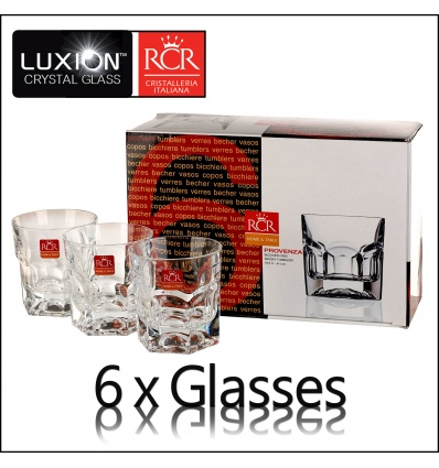 6 x 18.5cl RCR Whiskey Glasses - Provenza