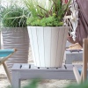 WOODE Wooden Look Plastic Flower Pot