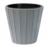 WOODE Wooden Look Plastic Flower Pot