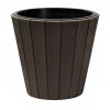 WOODE Wooden Look Plastic Flower Pot