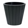 WOODE Wooden Look Plastic Flower Pot