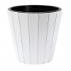 WOODE Wooden Look Plastic Flower Pot