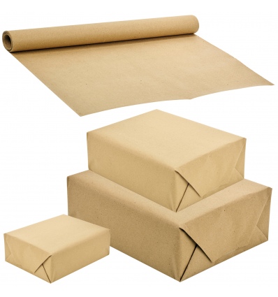 4m Brown Kraft Wrapping Paper Roll [378708]