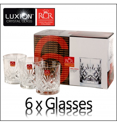 6 x 31cl RCR Whiskey Glasses - Melodia