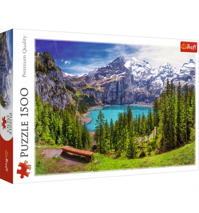 Puzzles -"1500"- Lake Oeschinen, Alps, Switzerland [26166]