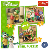 Puzzles - "3in1" - Treflik's fun / Trefl [34838]