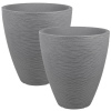 Plastic Ribbed Flower Pot