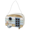 Wooden Birdhouse Caravan with Tin Roof  [512681]