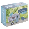 Wooden Birdhouse Caravan with Tin Roof  [512681]