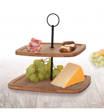 2 Tier Wooden Food Stand [804410][804427]