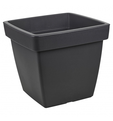 39x39 Black Square Flower Pot [962256]