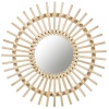 50cm Round Wooden Mirror