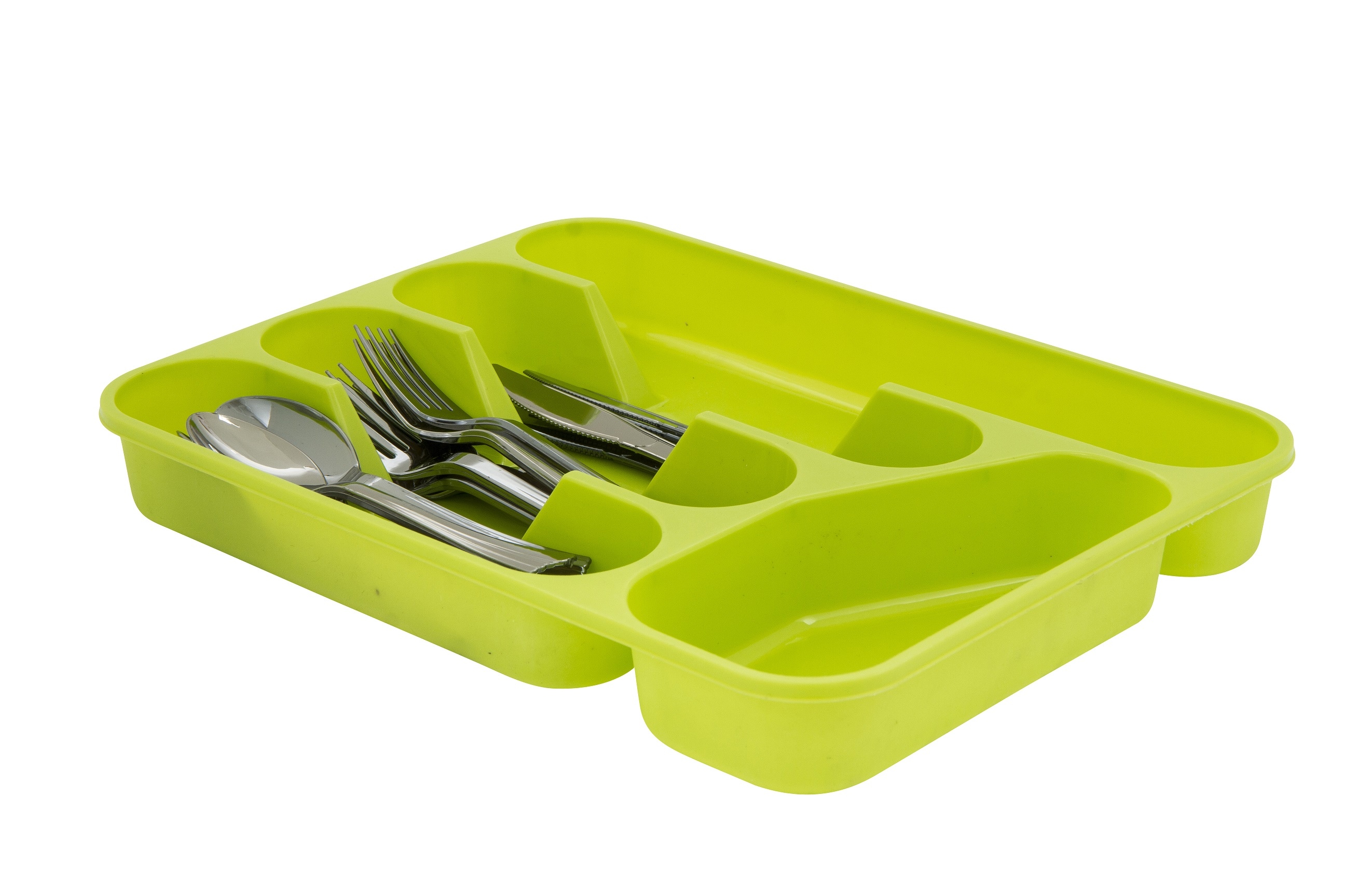 Plastic 5 Section Cutlery & Utensil Drainer Holder Sink Tidy Organiser