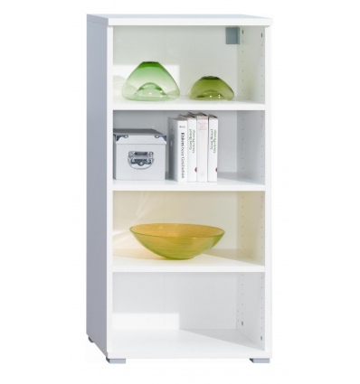 Four Shelf Bookcase Wall Mountable Unit - White [8012/29]