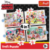 Puzzles - "4in1" - Minnie with friends  [34355]