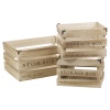 Wooden Crate Storage Boxes 3pcs Set [021950]