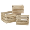 Wooden Crate Storage Boxes 3pcs Set [021950]