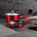 6Pcs Burgundy Cookware Set [426117]